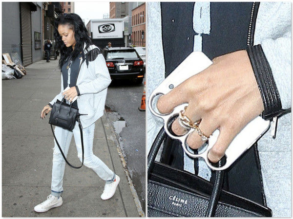 Rihanna iphone case knuckle soco inglês blog Mamãe de Salto ==> imagem retirada da internet